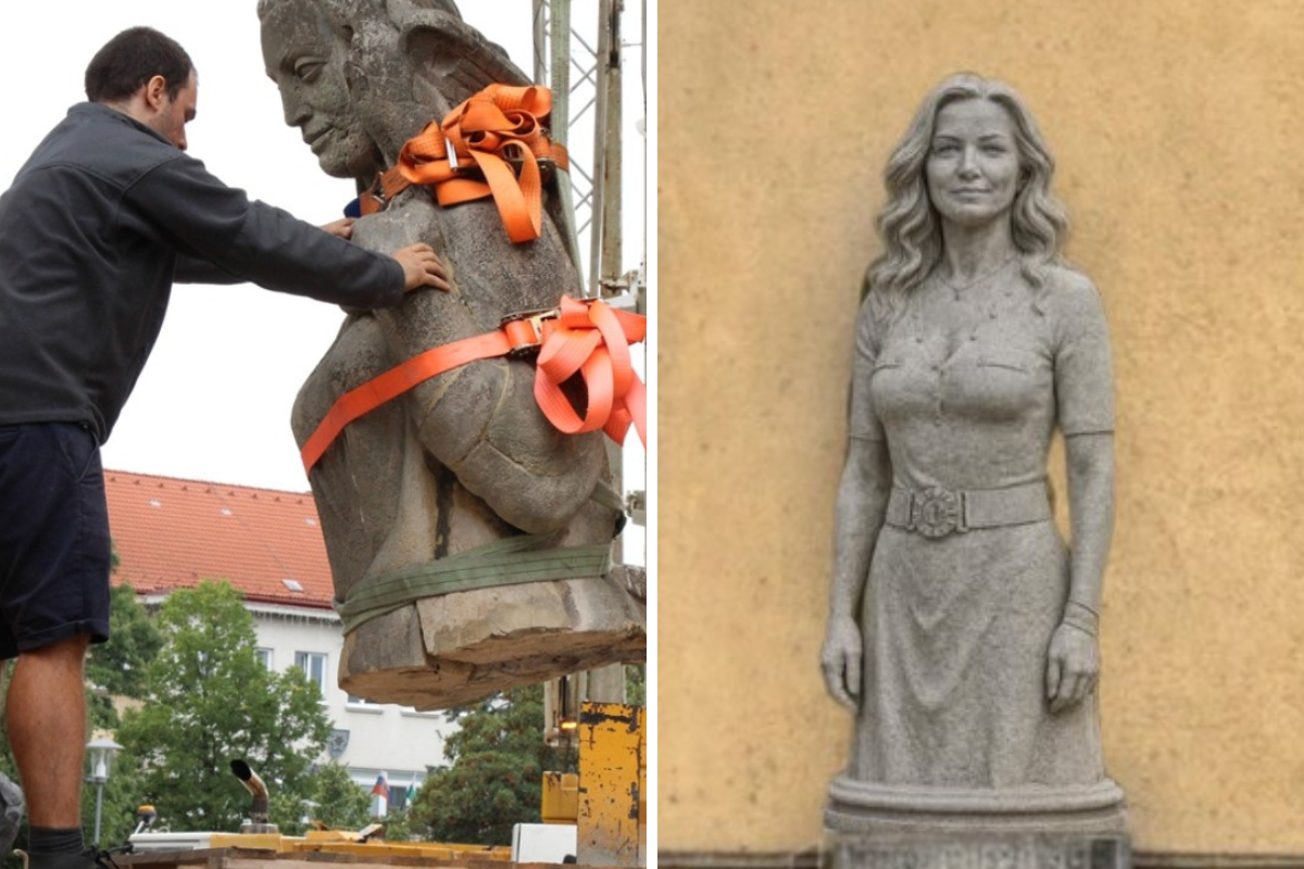 Symbol mieru a vzdelania z budovy zvesili