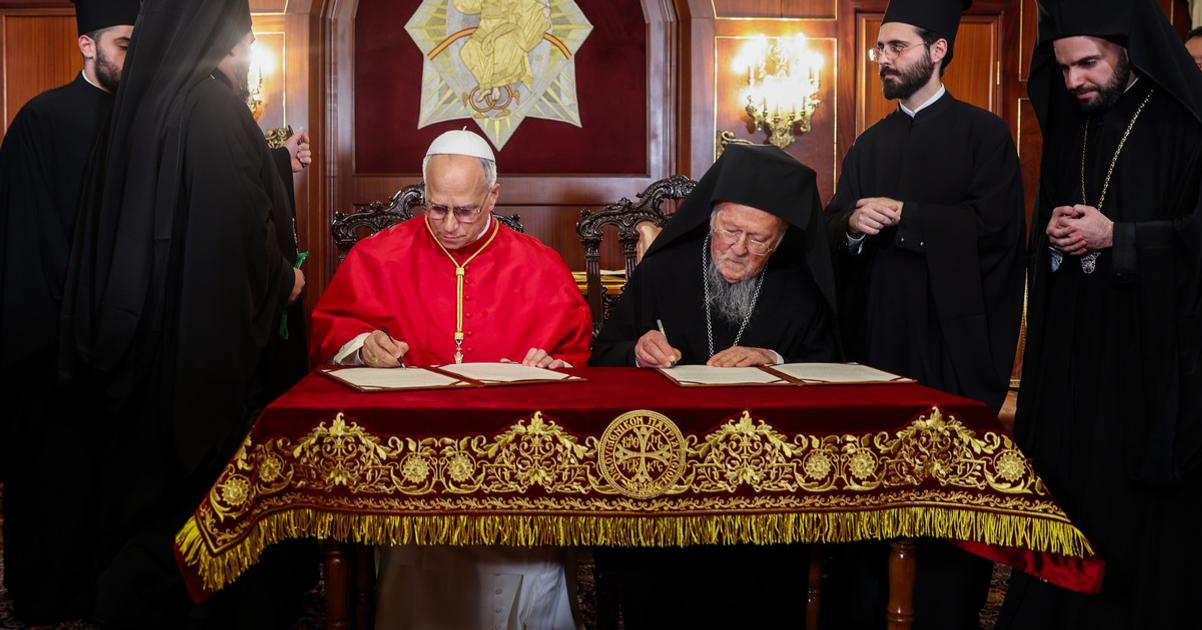 Turecko Papez na omsi a vo vyhlaseni vyzval na jednotu krestanov
