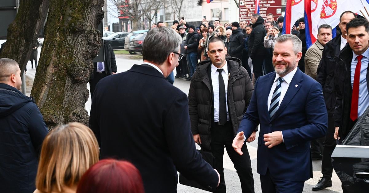 Prezidenti isli za Slovakmi v Srbsku Proti Vucicovi protestovali Pellegrini niektorych sklamal