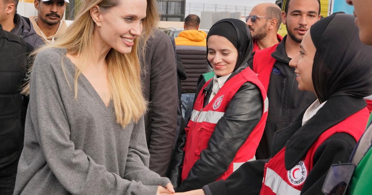 Angelina Jolieova navstivila egyptsku stranu priechodu Rafah do Gazy