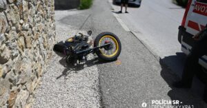Cyklista narazil do muru mal takmer tri promile alkoholu v dychu