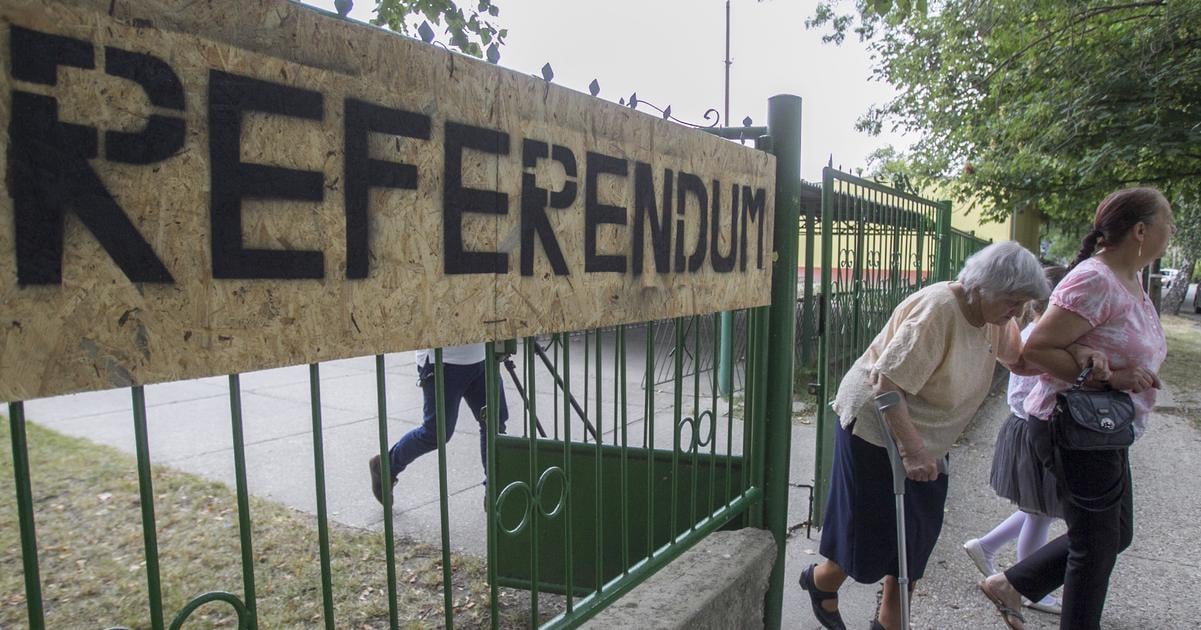 referenda by sa zucastnilo priblizne 40 percent ludi