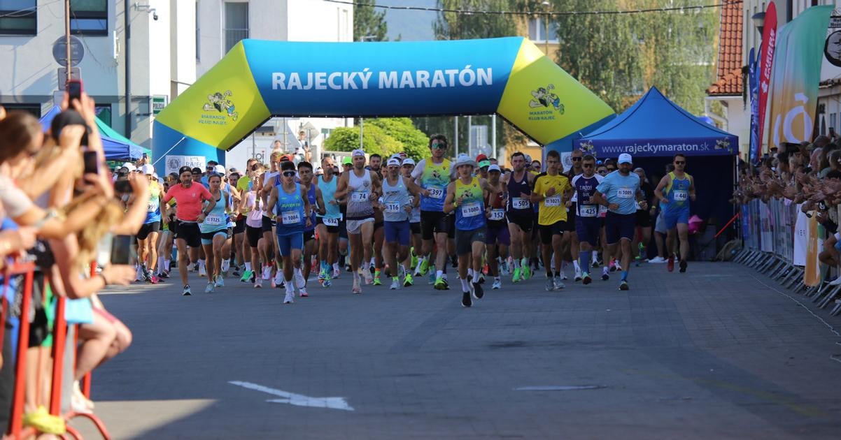 Bezal aj legendarny Zdeno Chara Rajeckeho maratonu sa zucastnili stovky bezcov