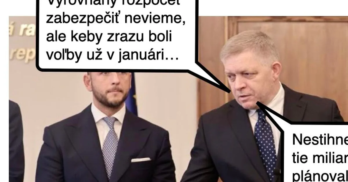 Cynická obluda: Predčasné voľby ako rozumné fiškálne riešenie 2 Cynická obluda: Predčasné voľby ako rozumné fiškálne riešenie