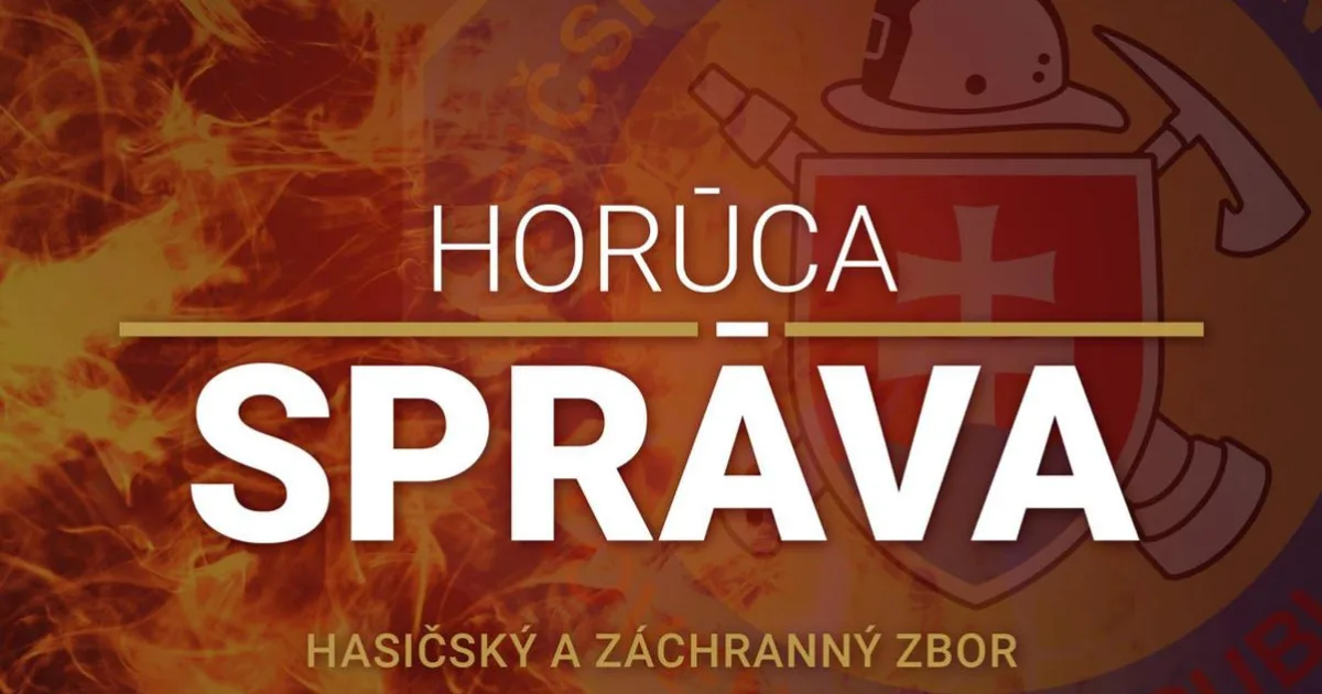 V Čadci horí strecha supermarketu, zasahuje osemnásť hasičov