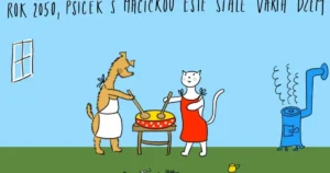 Karikatúra dňa: Psík a mačička na Slovensku