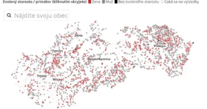 Výsledky volieb: Mapa ukazuje, ako hlasovali jednotlivé obce
