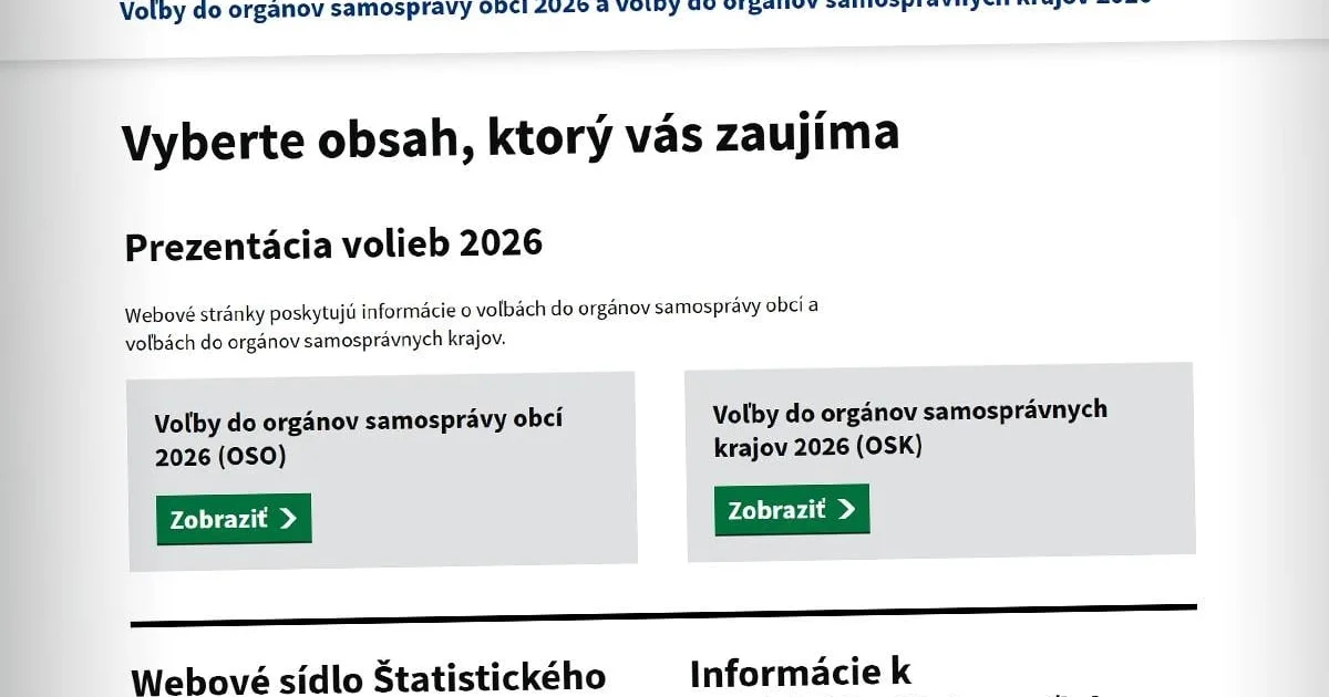 Zasiahne globálny IT výpadok naše voľby? Štatistický úrad hovorí o bezpečnosti systému